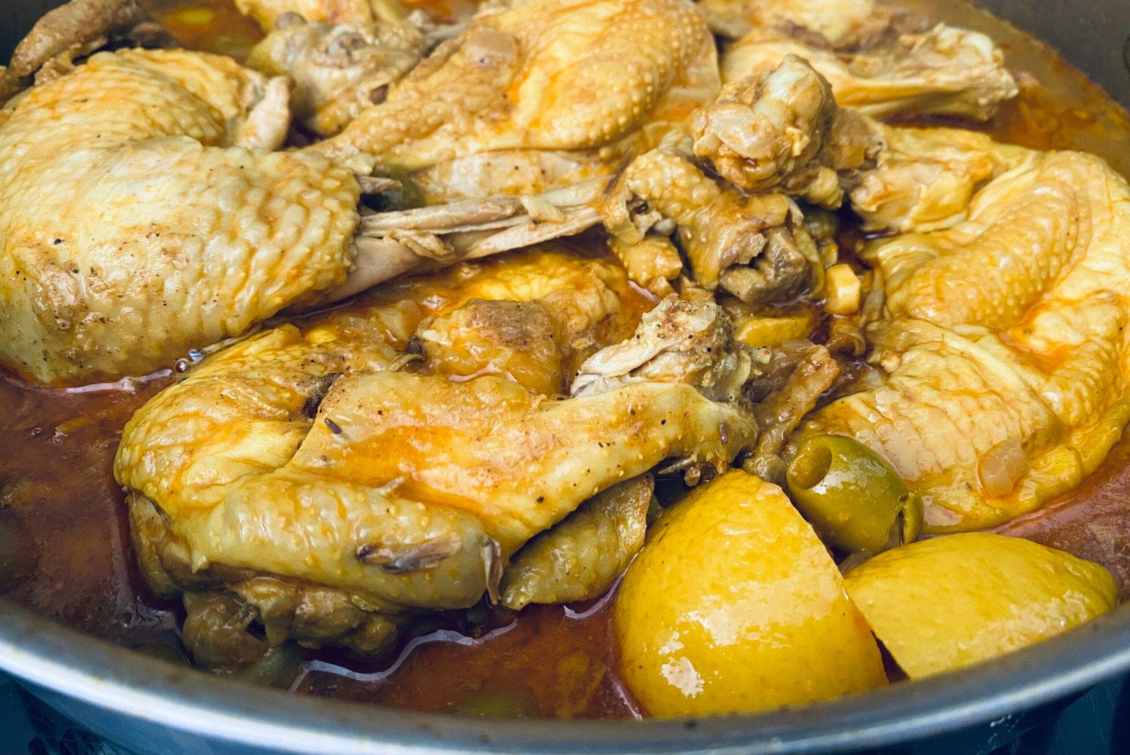 Tajine marocain de poulet au citron confit sans gluten
