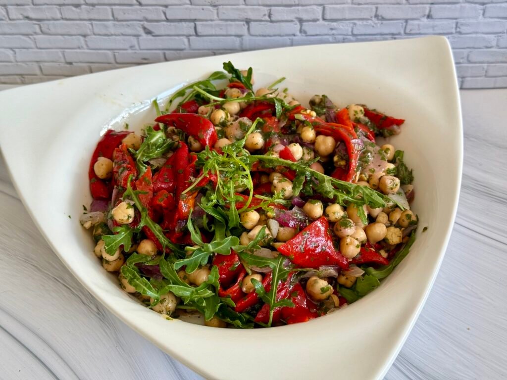 salade piquillo et pois chiches
