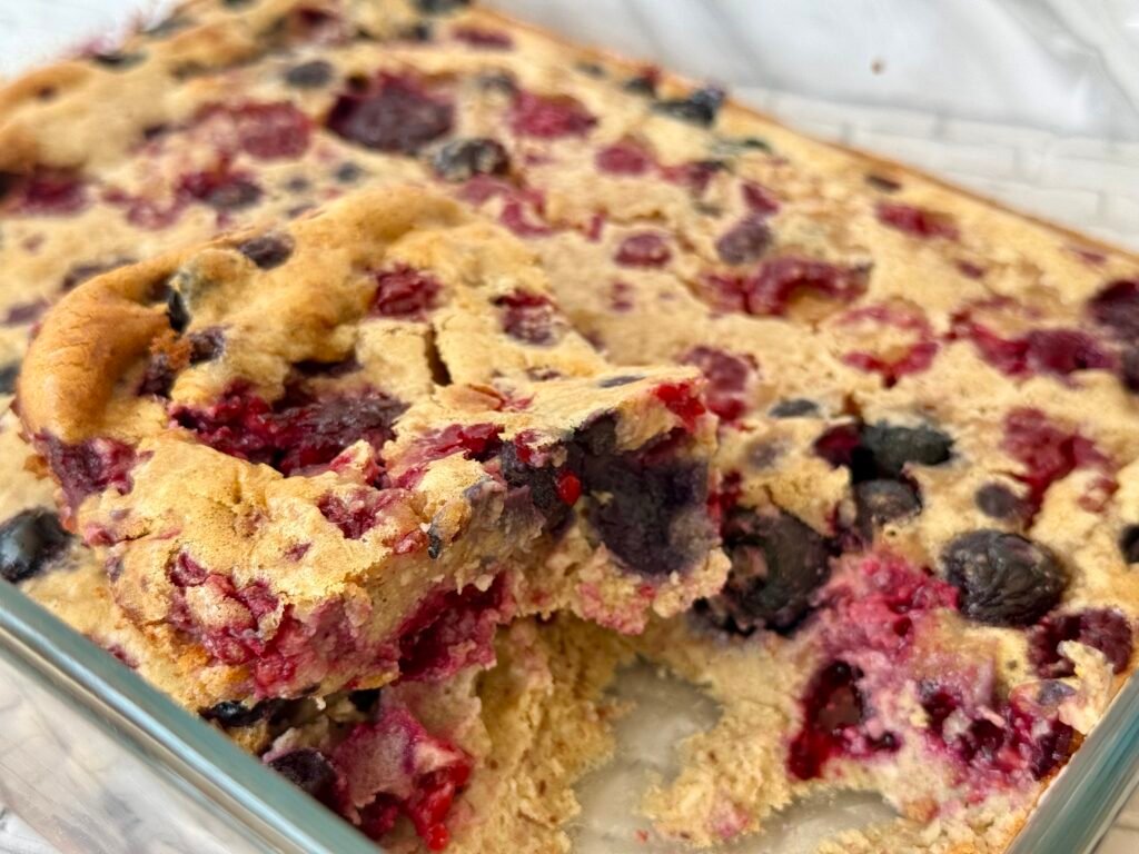 Clafoutis fruits rouges et crème d'amande