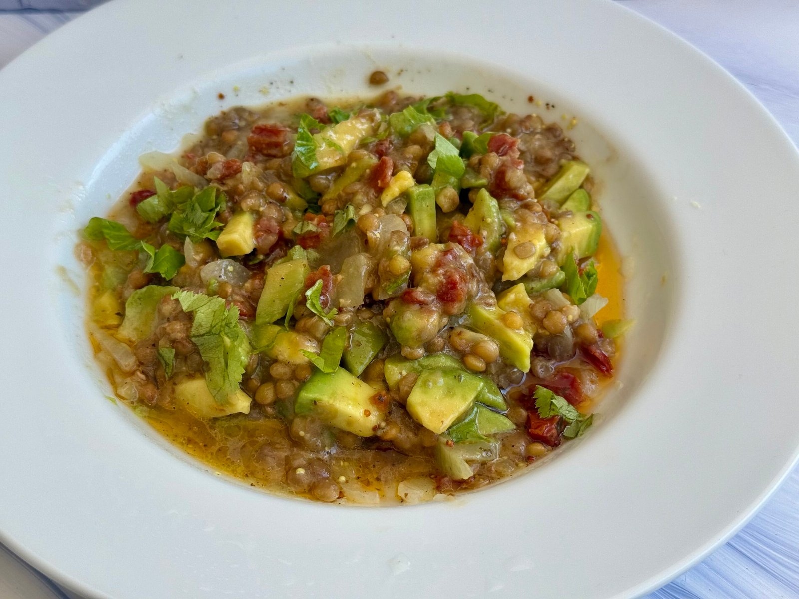Salade de lentilles