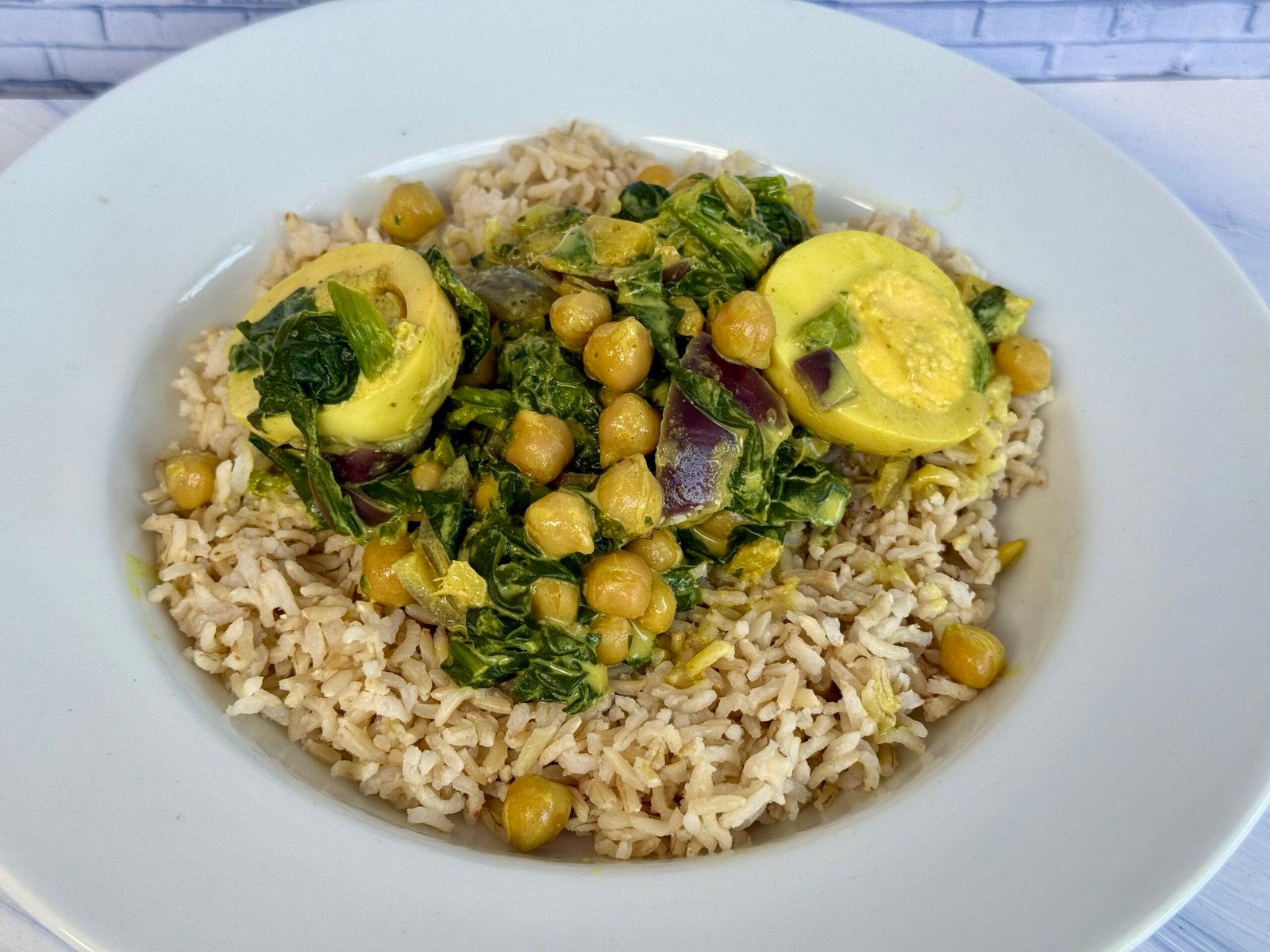 curry de pois chiche et épinards