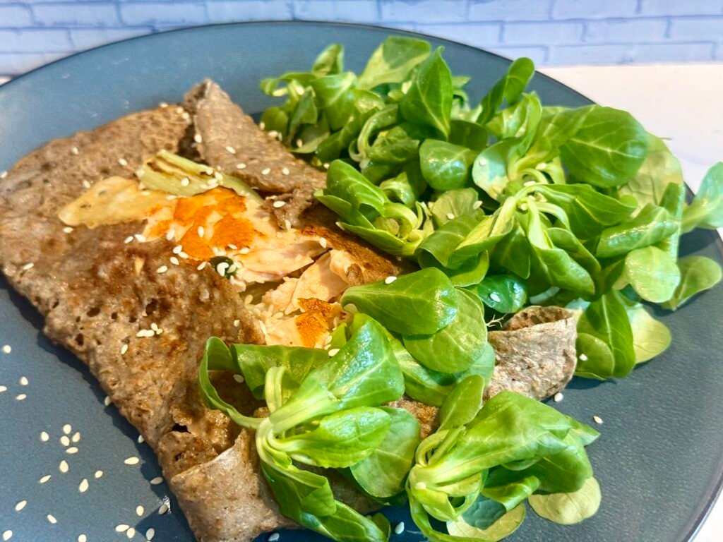 Galette de sarrasin au saumon