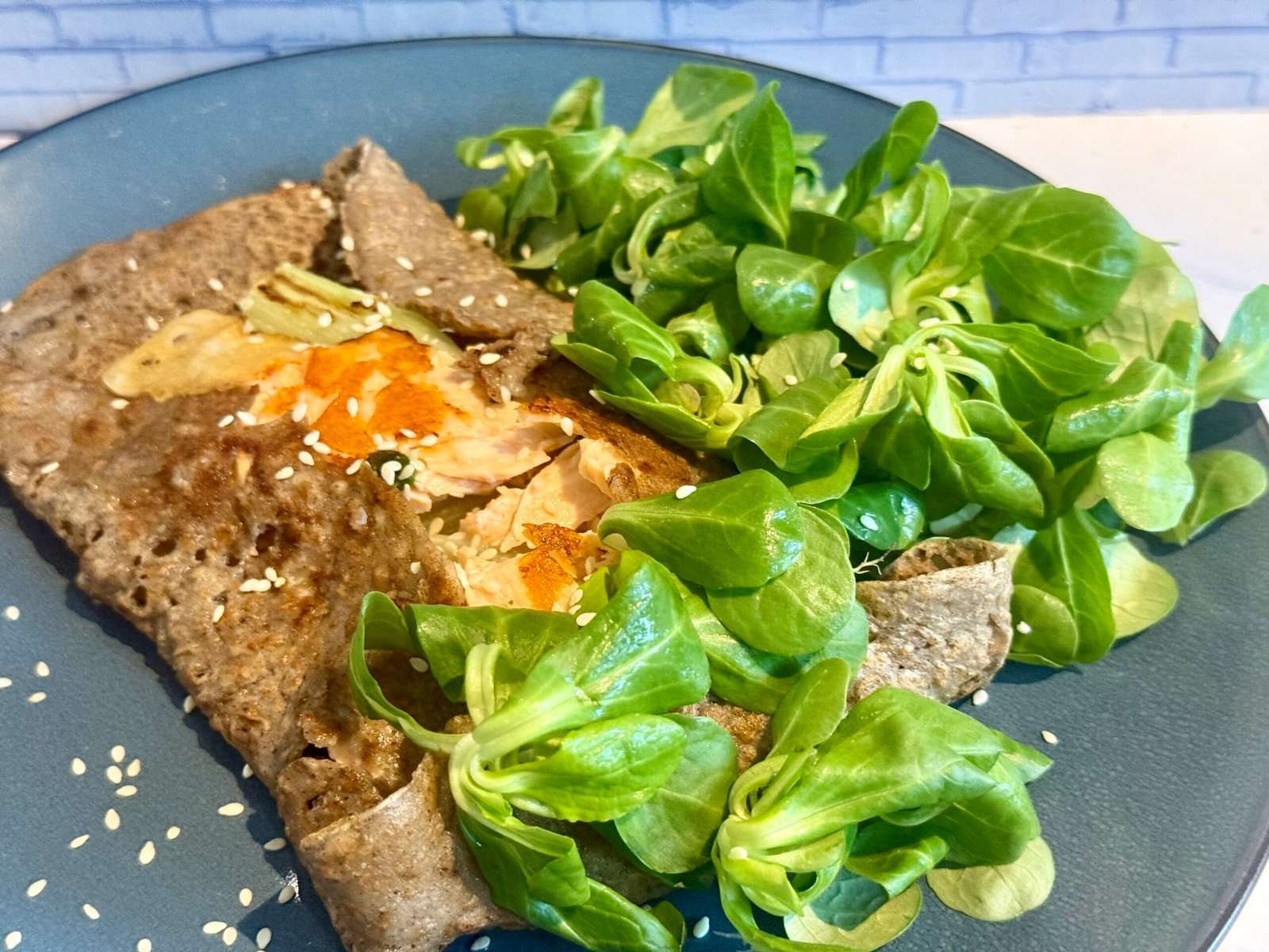Galette de sarrasin au saumon